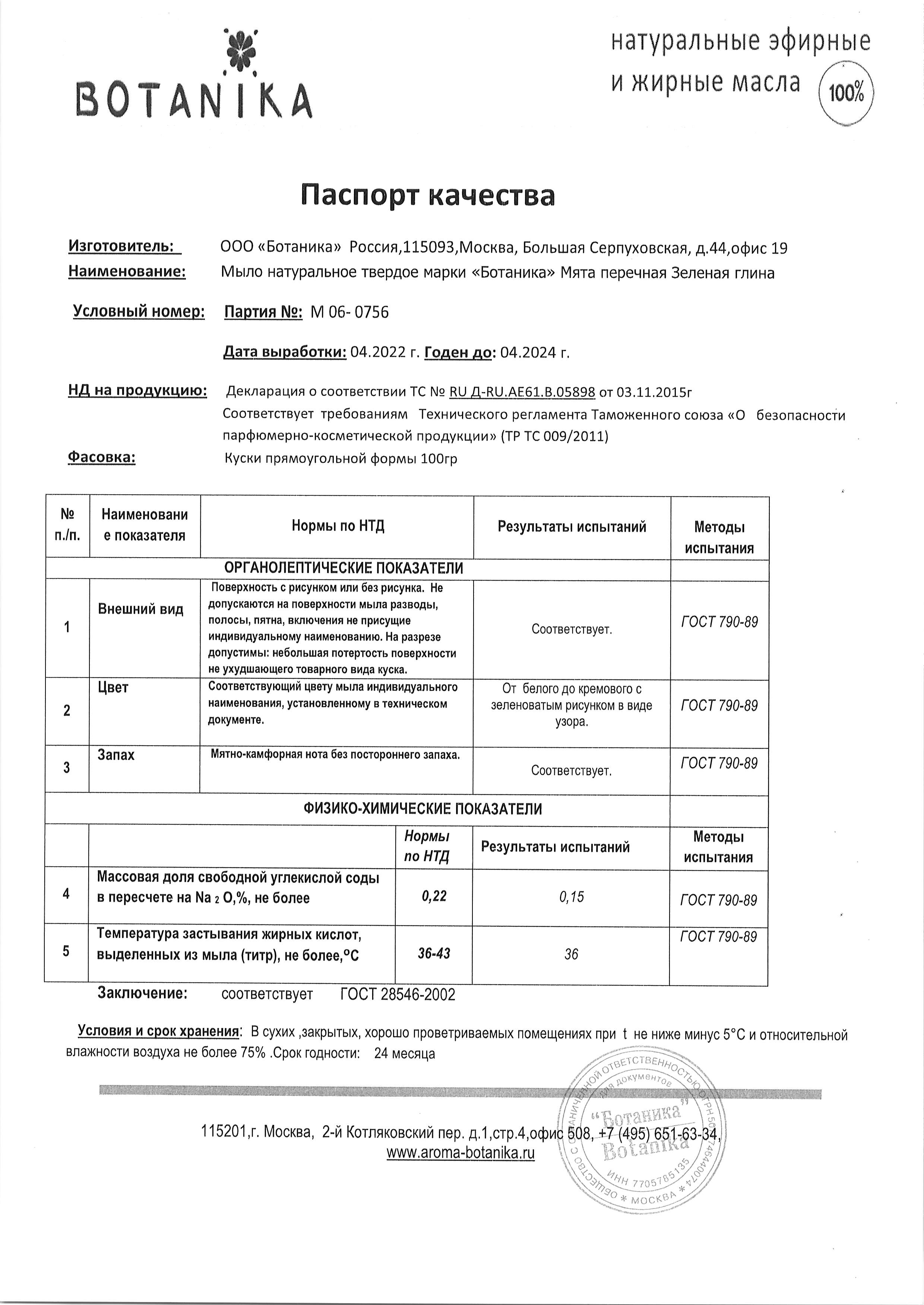 Паспорт №042022